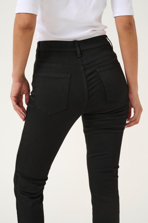 KAFFE 10509430 KAdima HW Slim Jeans, Black Deep