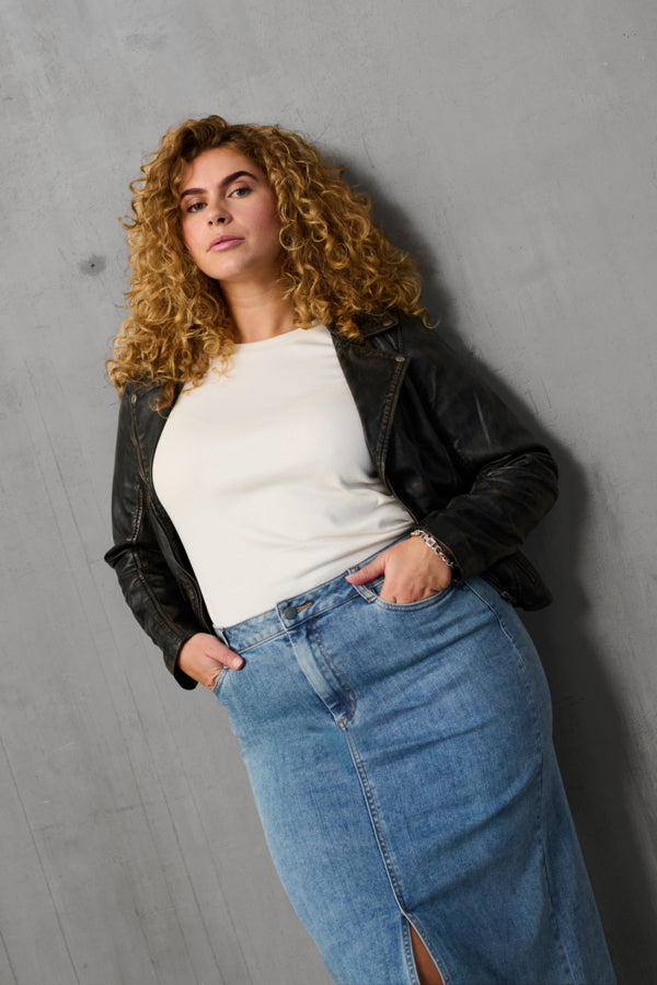 Kaffe Curve 10582479 KCjanet Leather Jacket