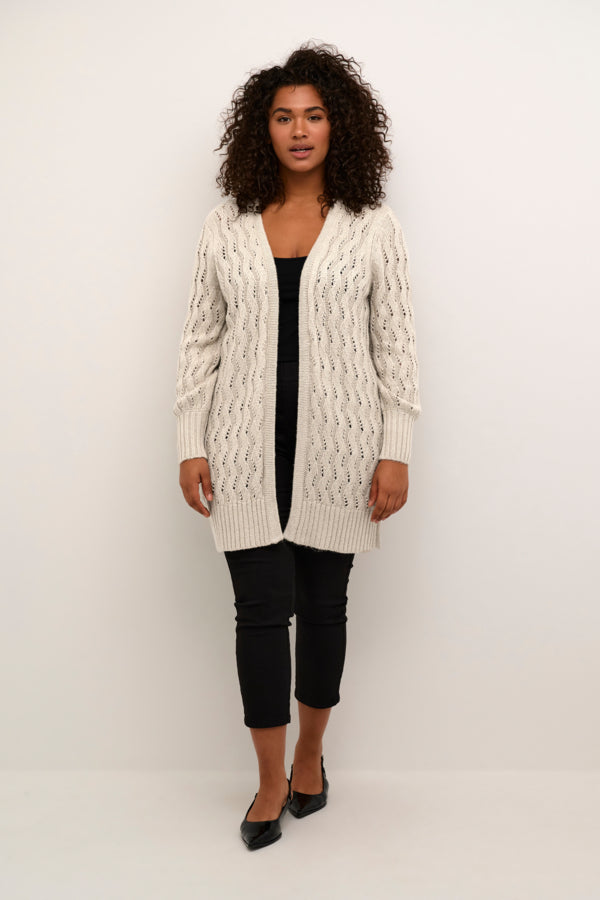 10582482 KClana Knit Cardigan, 1513051 Feather Grey Melange