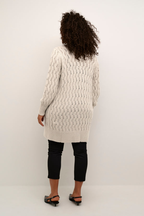 10582482 KClana Knit Cardigan, 1513051 Feather Grey Melange