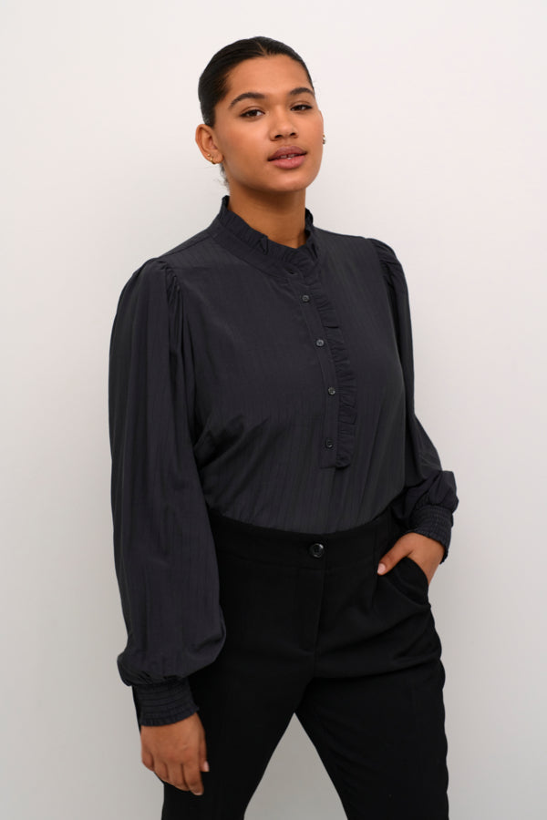 KAFFE CURVE 10582643 KCdorina Blouse, Black