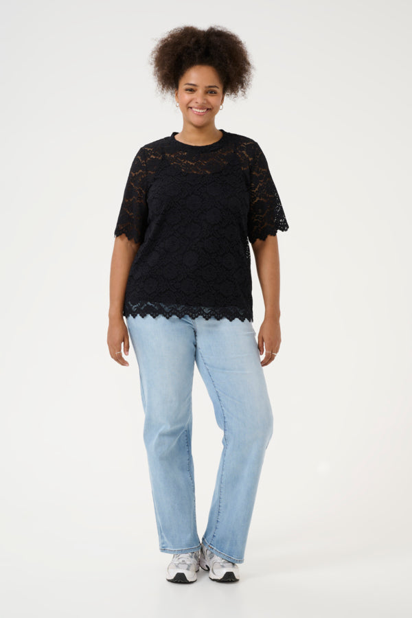 Kaffe Curve 10581618 KCkanna Flora Flared Jeans