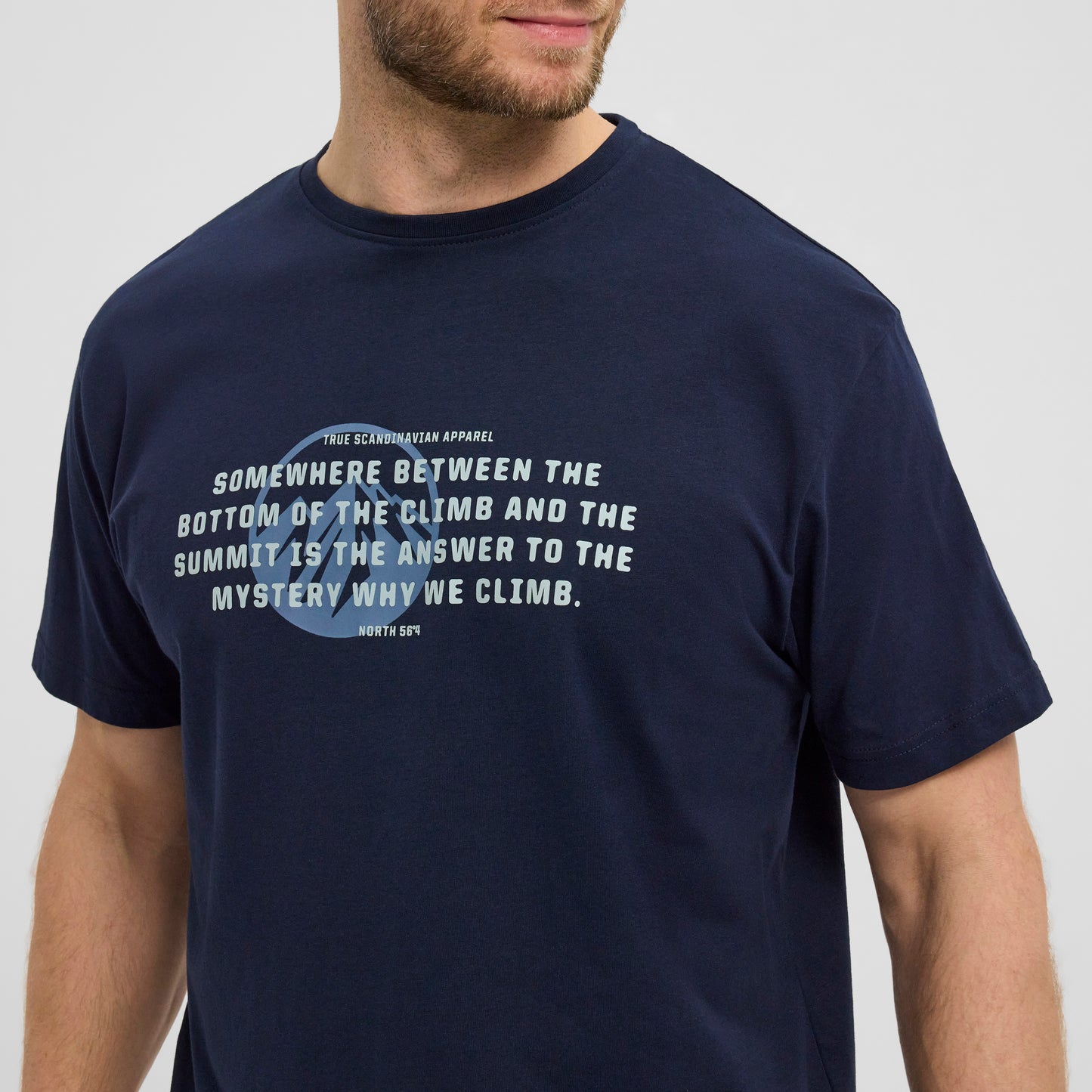 North 56°4 43113 Printed T-shirt, 580 Navy Blue