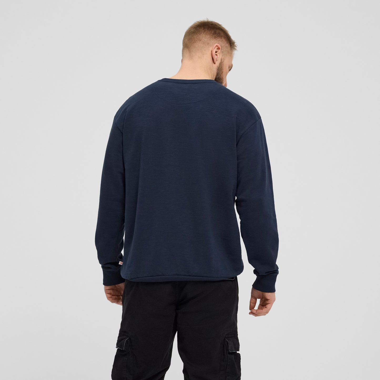 North 56Denim 43327 logo sweat, 580 Navy blue