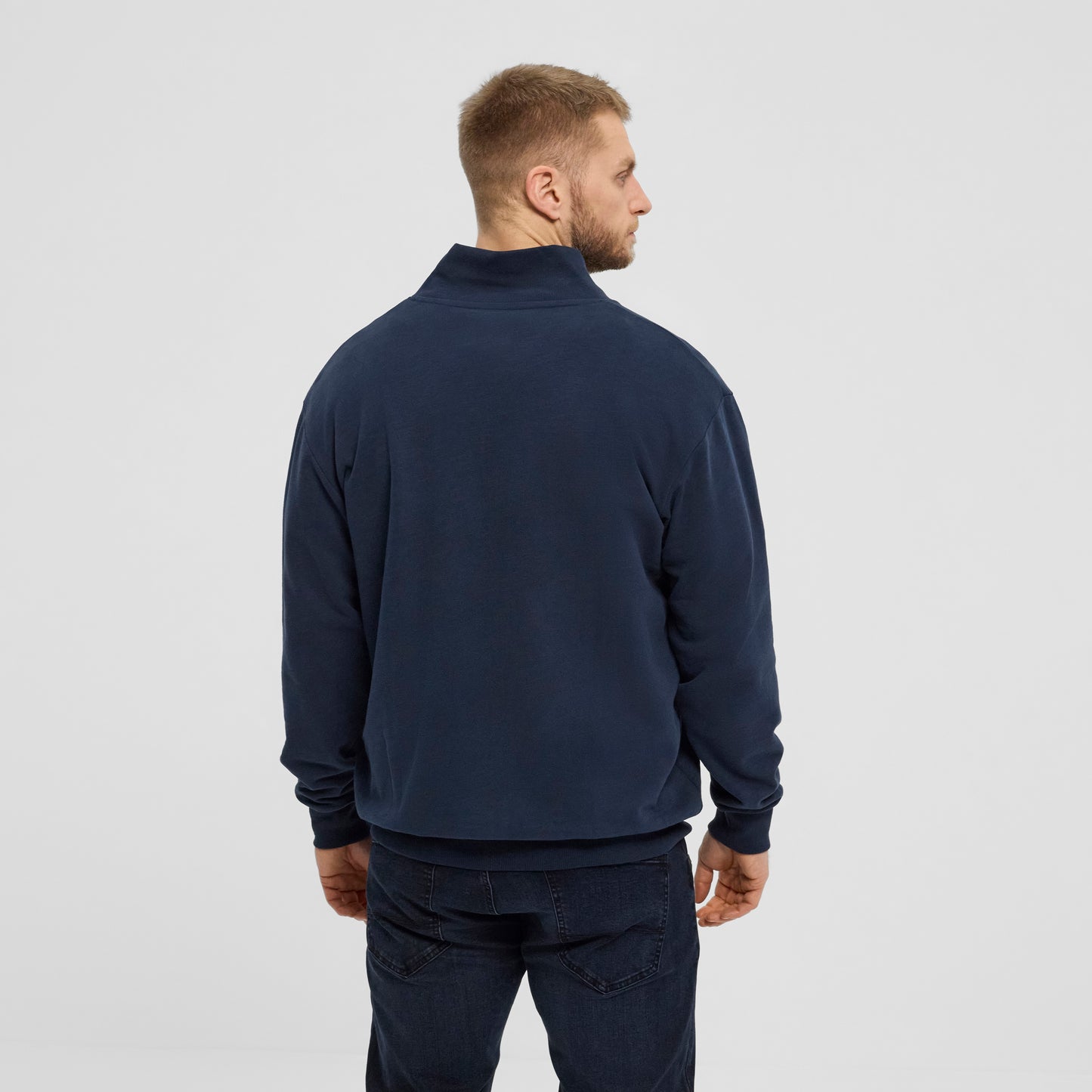 North 56Denim 43342 Full zip sweat, 580 Navy Blue