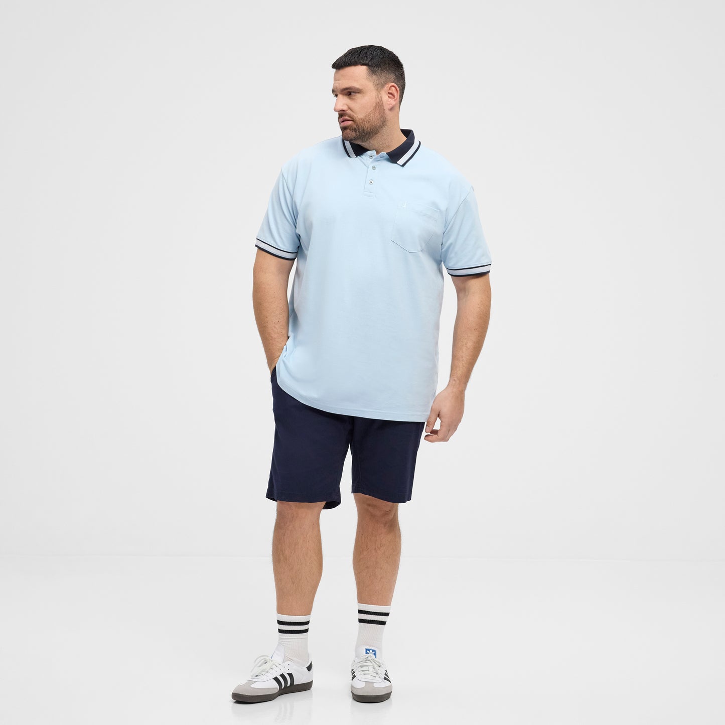 North pique polo w/contrast collar 51123