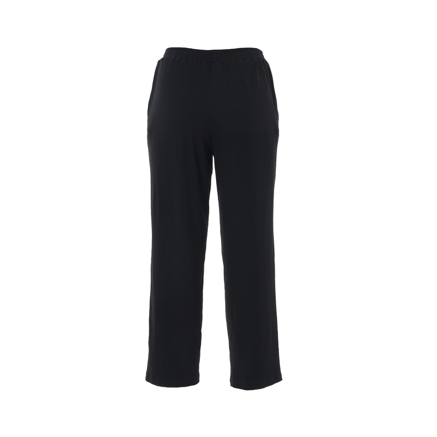 Studio S241839 SAlbine Rib staight leg trousers, Black