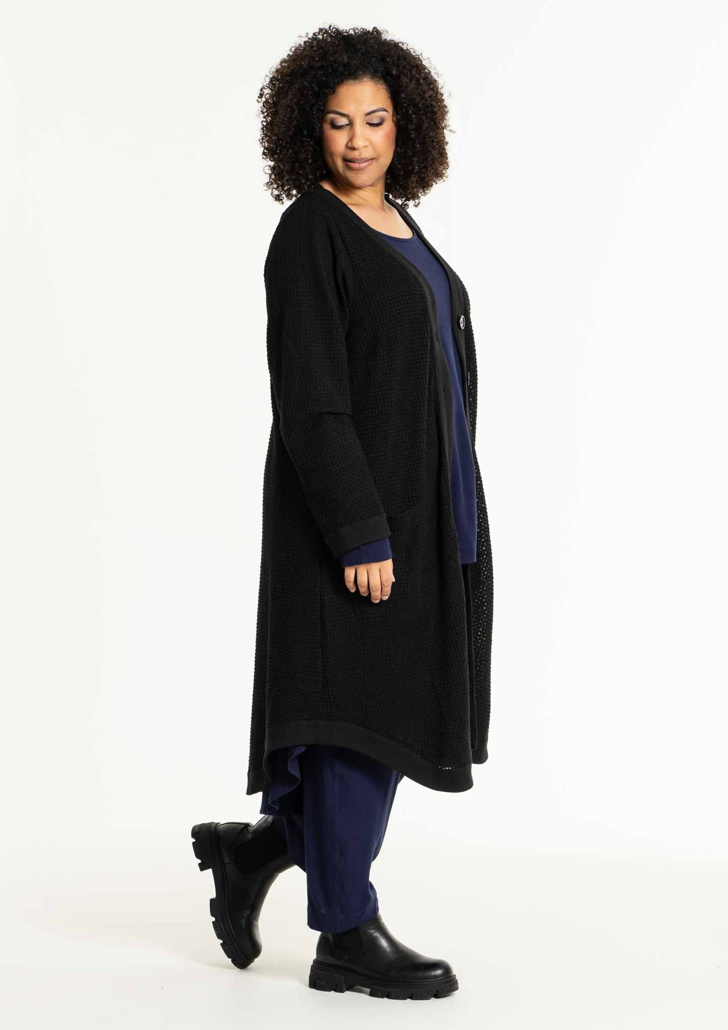 Studio S241862 sanne- birthe cardigan, BLACK