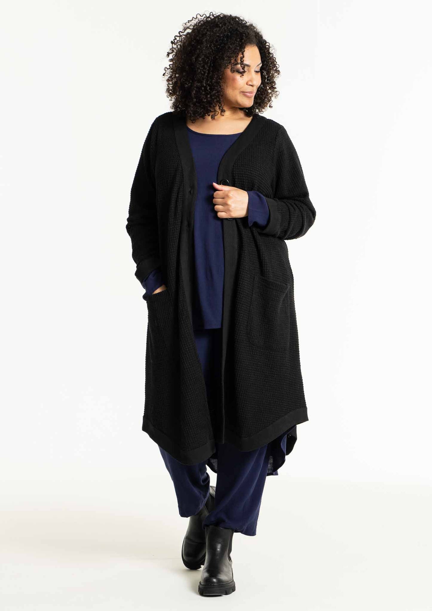 Studio S241862 sanne- birthe cardigan, BLACK