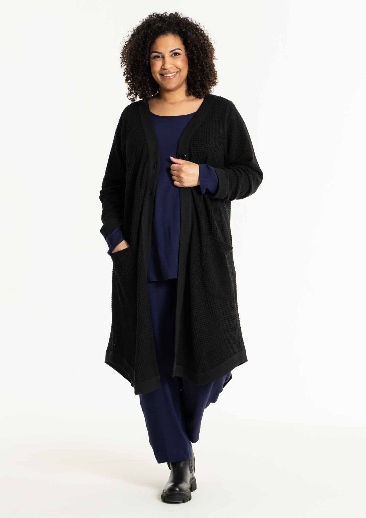 Studio S241862 sanne- birthe cardigan, BLACK