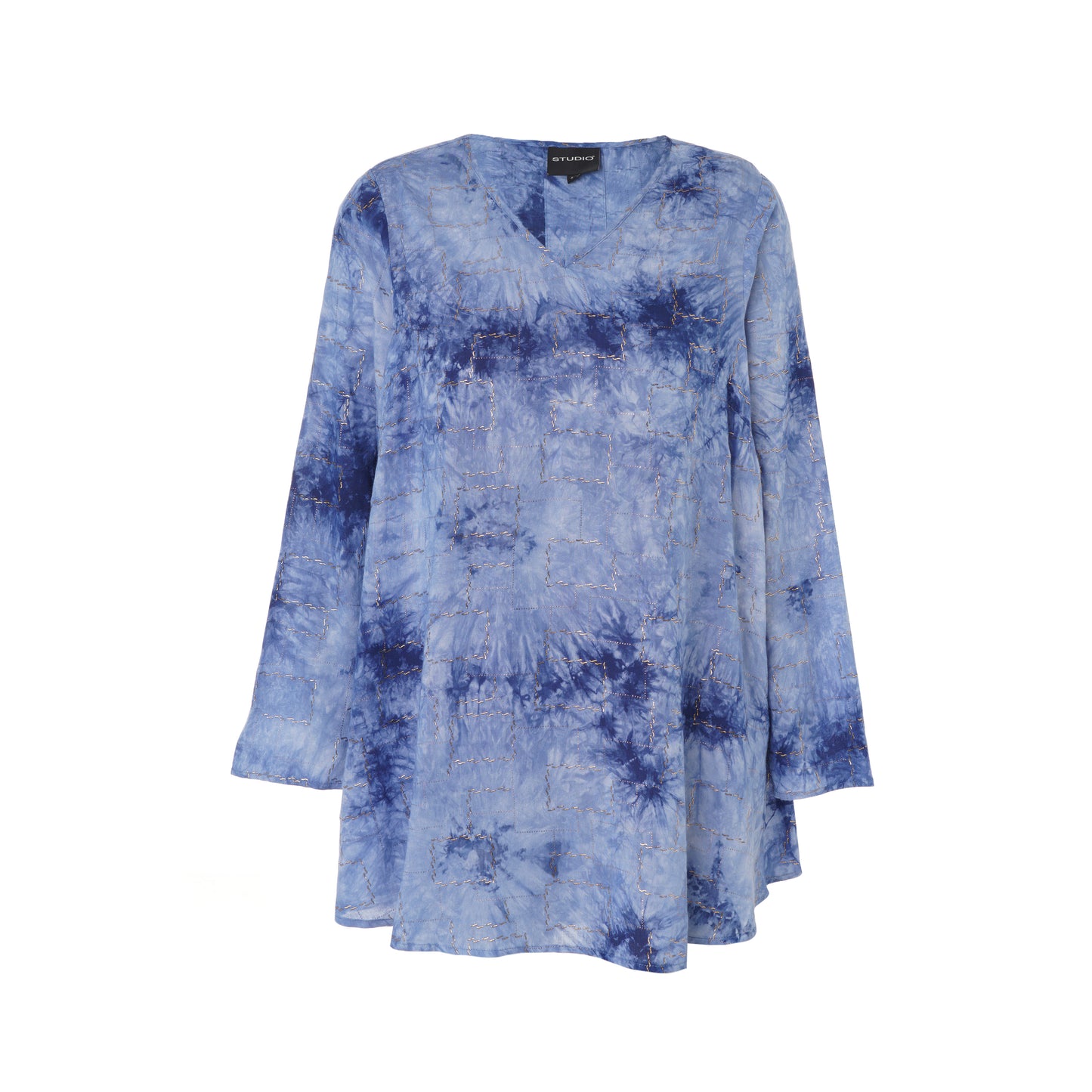Studio S245834 Sberit Blouse, Blue whit gold