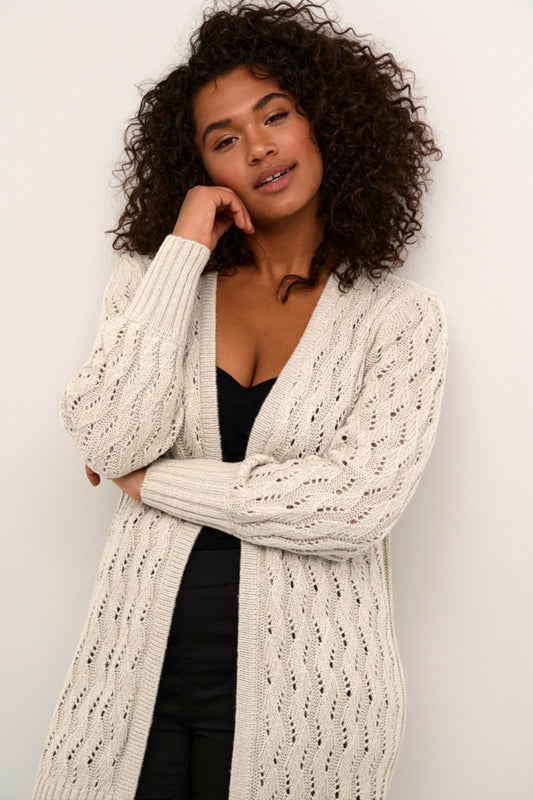 10582482 KClana Knit Cardigan, 1513051 Feather Grey Melange