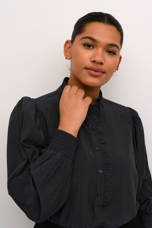 KAFFE CURVE 10582643 KCdorina Blouse, Black