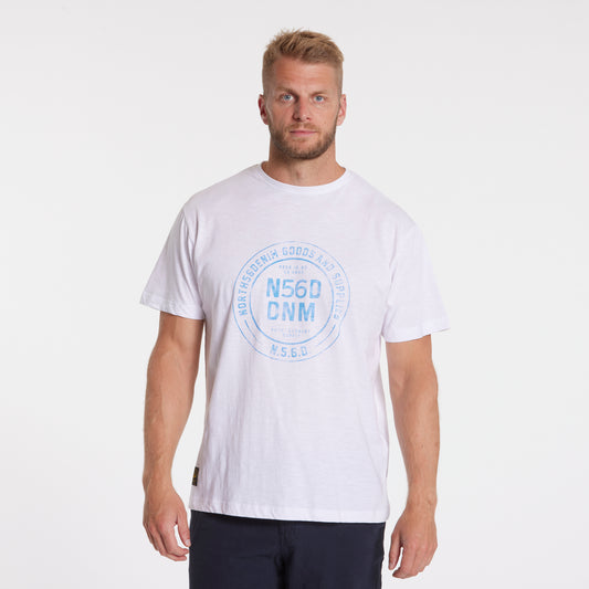 41320 NORTH 56Denim printed T-shirt, 000 white