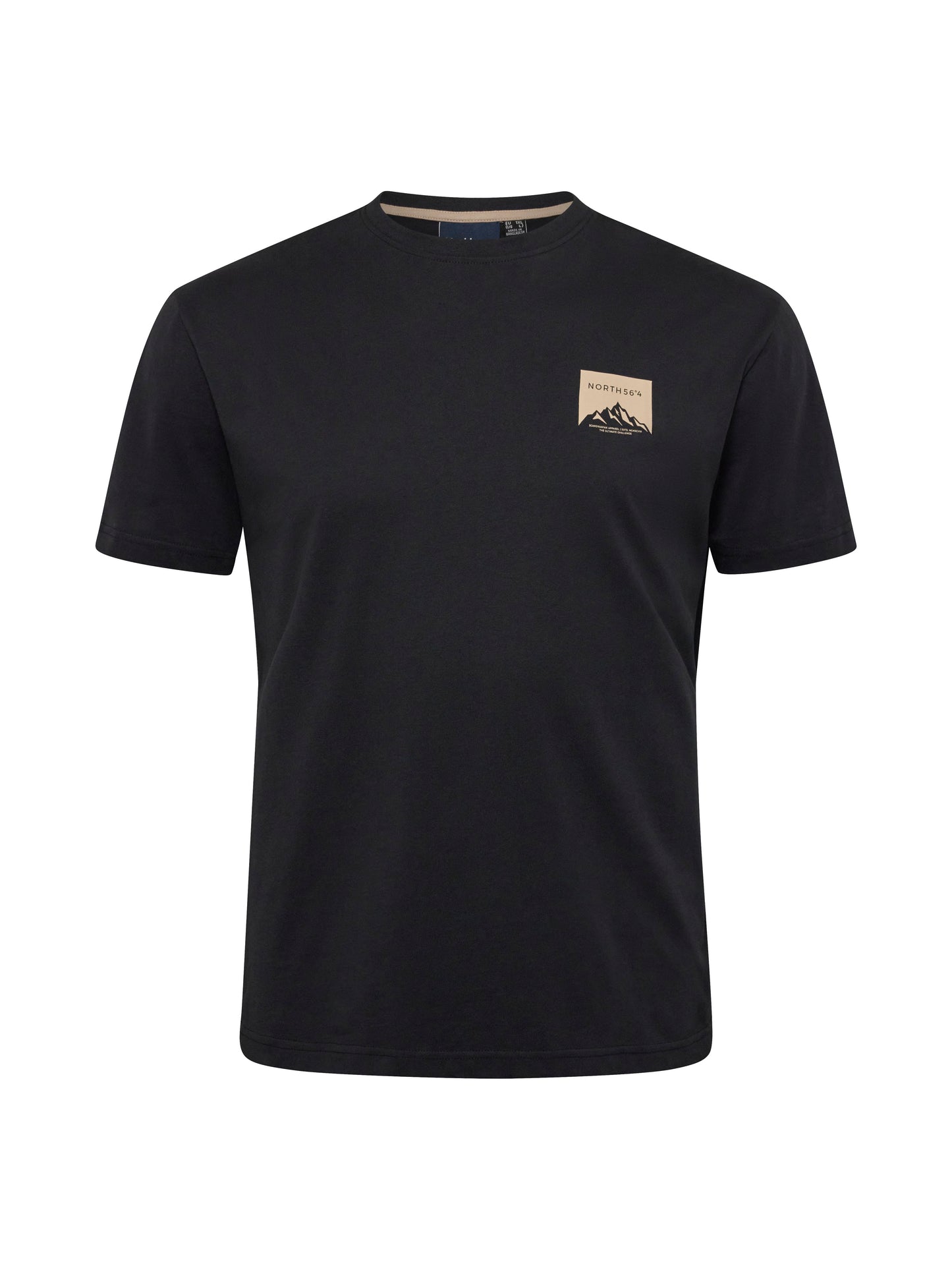 North 56°4 43108 Printed back t-shirt, 099 Black