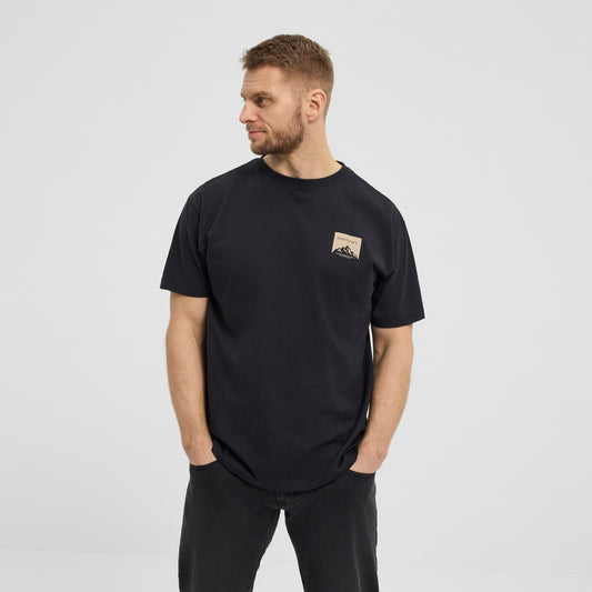 North 56°4 43108 Printed back t-shirt, 099 Black