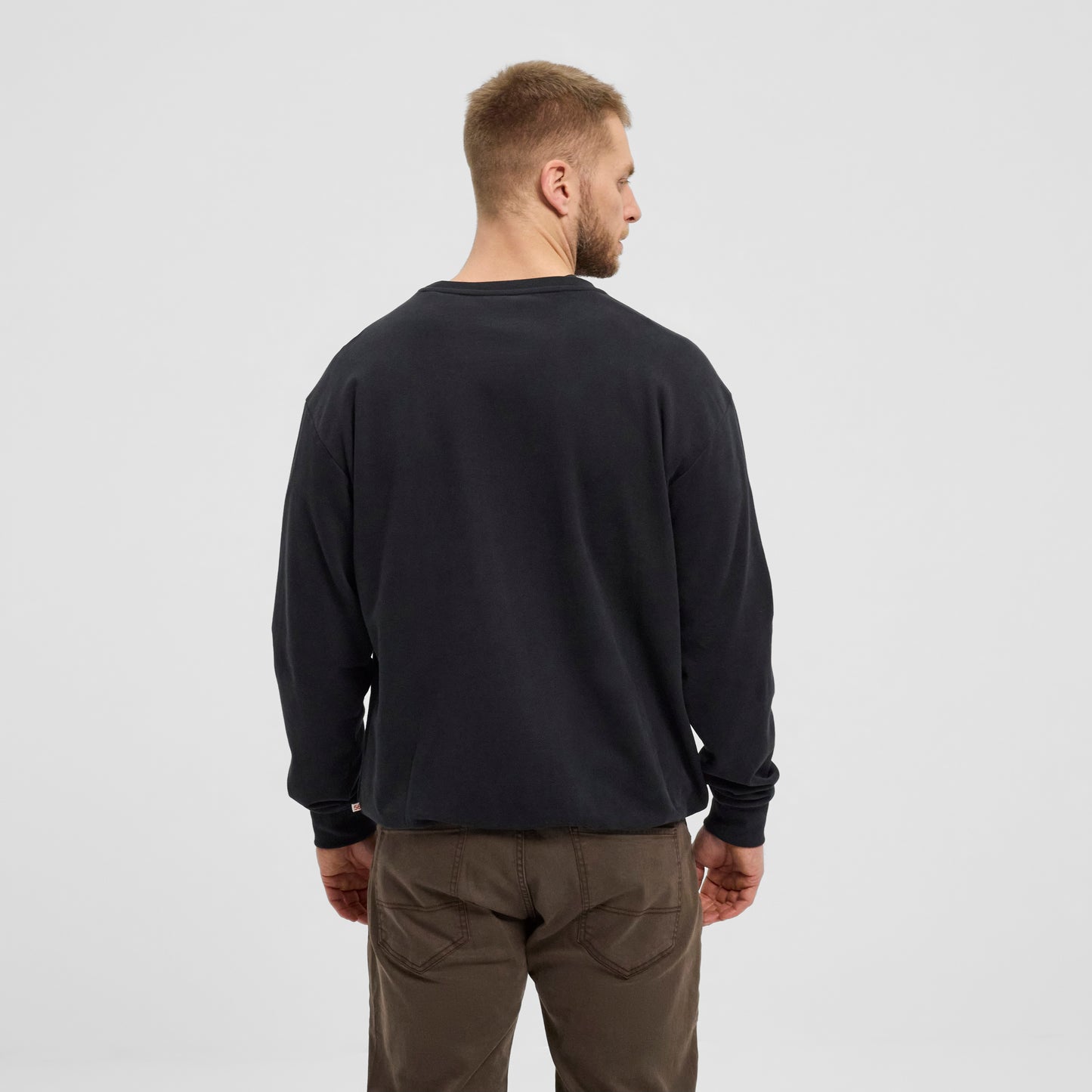 North 56Denim 43328 crew neck sweat, 099 black