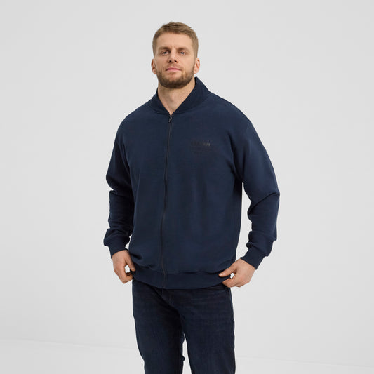 North 56Denim 43342  Full zip sweat, 580 Navy Blue