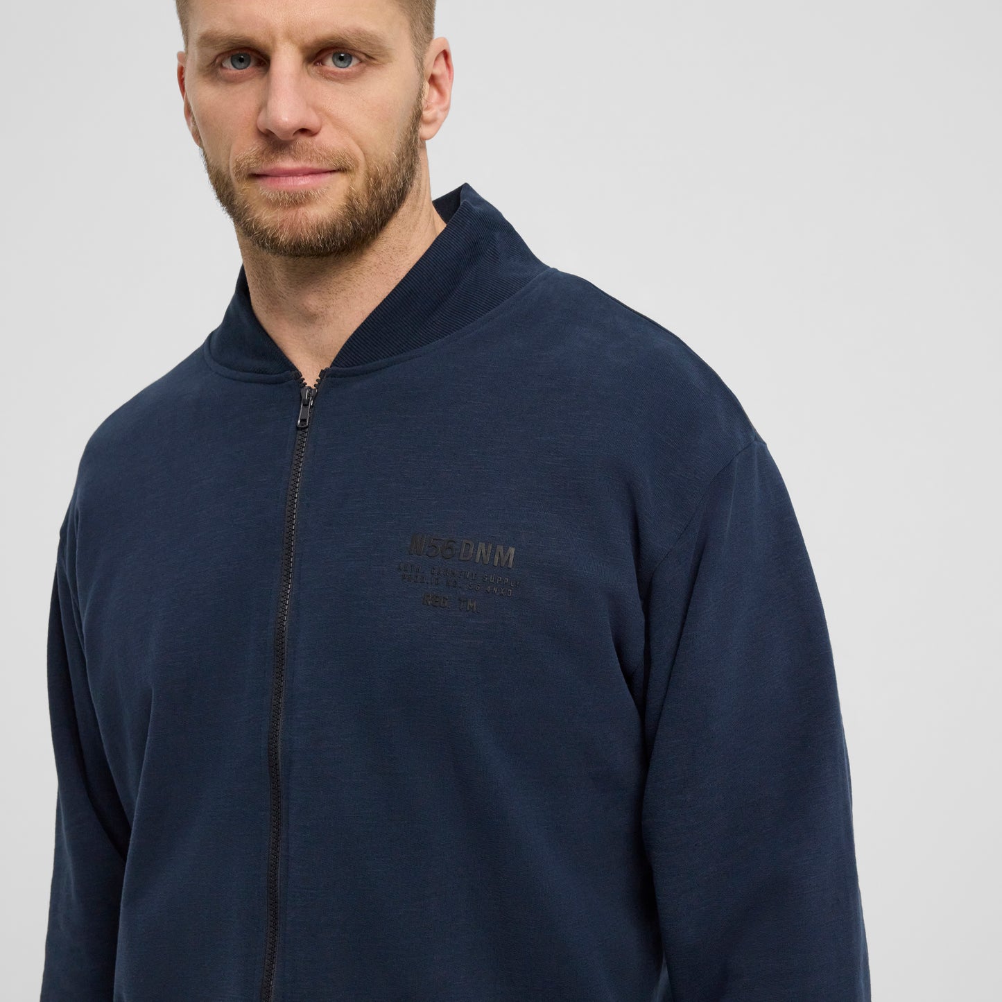 North 56Denim 43342  Full zip sweat, 580 Navy Blue