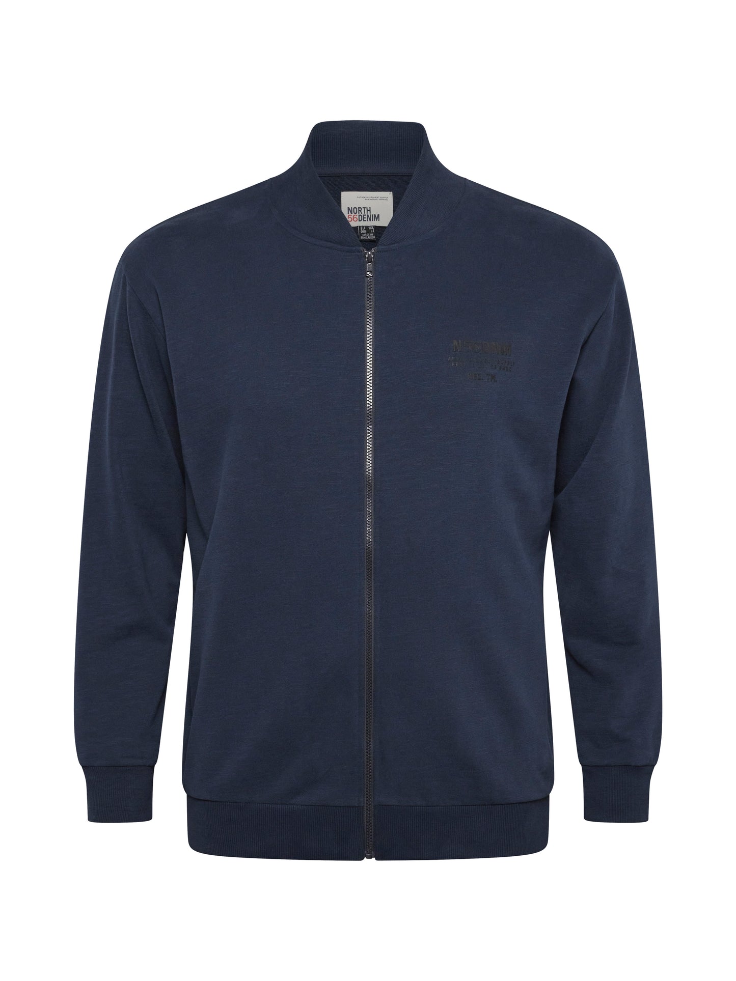 North 56Denim 43342  Full zip sweat, 580 Navy Blue