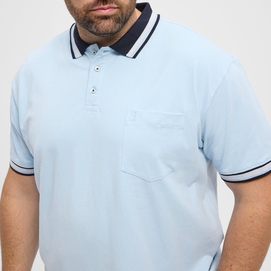 North pique polo w/contrast collar 51123