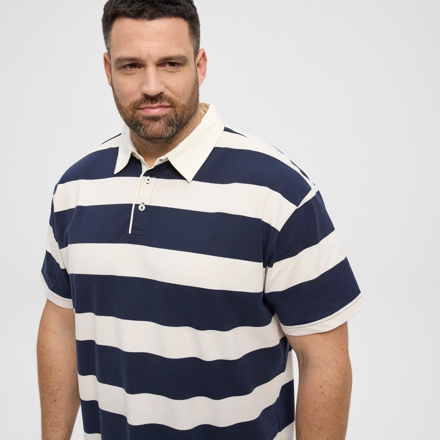 NORTH LATITUDE 51315 denim rugby polo  - Night Sky