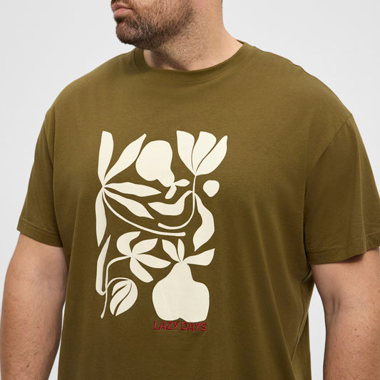 North Latitude denim lazy printed t-shirt 51321