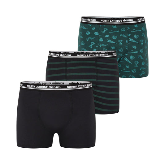 North latitude 53341 Denim 3-pack underwear - Black