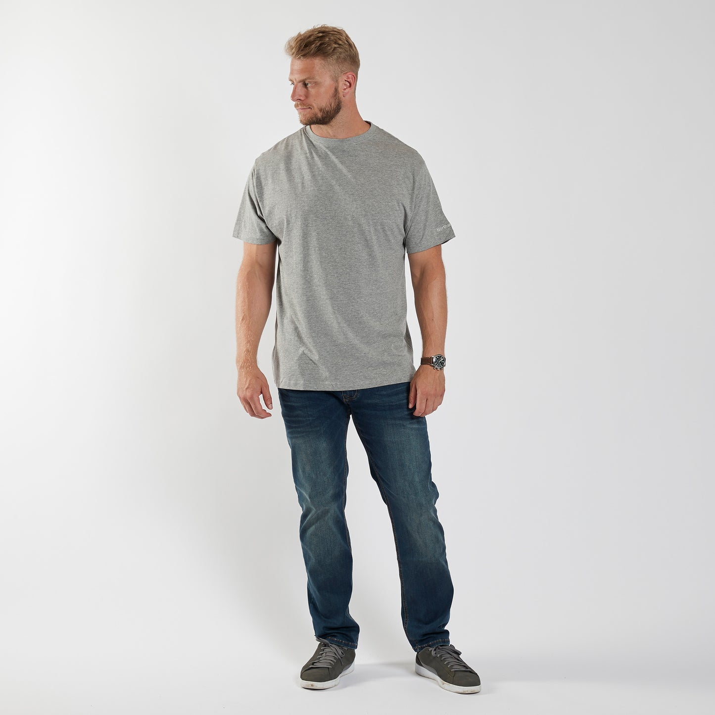 99010 North 56°4 us t-shirt o-neck, 050 Grey