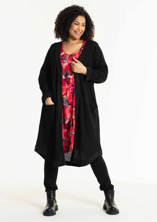 Studio S241862 sanne- birthe cardigan, BLACK
